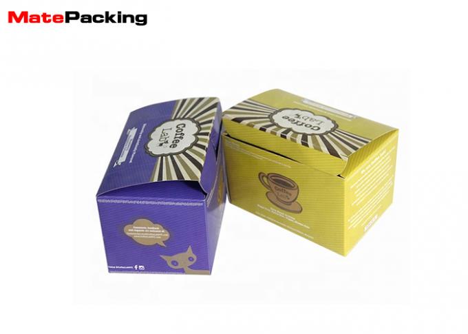 Color Print Small Retail Packaging Boxes Cardboard For Instant Coffee