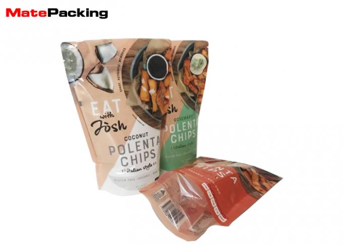 BPA Free Stand Up Zipper Foil Stand Up Pouches Food Grade Plastic Lamination For Sauce
