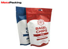 China Standing Up Foil Zip Seal Pouches , Chips Snacks Food Grade Stand Up Pouches Matte Printing factory