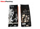 Glossy Side Gusset Bag Plastic Coffee Pouch With Degassing Valve Custom Printing