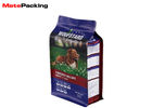 Flat Bottom Ziplock Resealable Pouch Bags , Enhanced Foil Custom Printed Stand Up Pouches For Pet Food