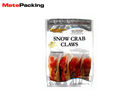 Frozen Sea Food Heat Seal Foil Pouches , Silver Ziplock Foil Bag Pouches