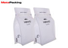 Zipper Flat Bottom Coffee Bean Packaging Bags Pouches Customized Printing Heat Seal