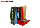 Flat Bottom Coffee Bean Packaging Bags Pouch Customized Printing Matte With Zipper