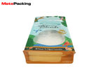 Custom Design Food Packaging Pouches , Side Gusset Flat Bottom Zip Lock Resealable Stand Up Pouches