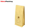 Heat Seal Flat Bottom Pouch Organic Coffee Tea Bag Custom Printing Square Bottom
