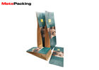 Custom Logo Printing Kraft Paper Food Bags Flat Bottom For Coffee Package