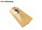 Ziplock Kraft Paper Food Bags Custom Printed Eco Friendly With Window