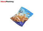 China Three Side Sealed Stand Up Pouches For Food Packaging With Euro Hole Zipper factory
