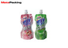 Spout Plastic Drink Pouches , Stand Up Reusable Juice Pouches Custom Logo Printing