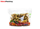 China Breathable Fresh Vegetable Plastic Packaging Bags Transparent Custom Printed With Hole factory