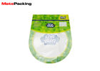 Custom Shape Fresh Vegetable Plastic Packaging Bags With Zip Lock / Hang Hole