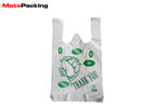 Custom Logo Printing Biodegradable Trash Bags , Custom Plastic Shopping Bags With Handles