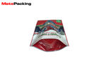 Santa Standing Plastic Tobacco Pouch Biscuit Packing Pouch With Zipper Window