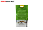 Custom Printed Vacuum Seal Food Bags Resealable Biodegradable Nylon Heat Seal Handle Top