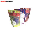 Digital Flat Printing Aluminum Foil Stand Up Pouch Plastic Zipper Lock For Nuts