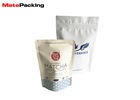 China Matte Printing Foil Stand Up Pouches Zipper Top For Coffee / Snack Package factory