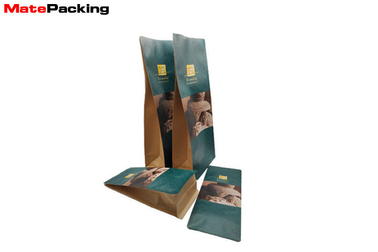 China Customized Printing Coffee Bean Packaging Bags Kraft Paper Eco Friendly factory