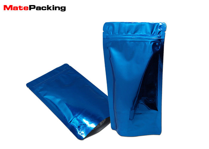 China Stand Up Foil Food Pouches With Ziplock Reusable Customs Printing Glossy / Matte Surface factory
