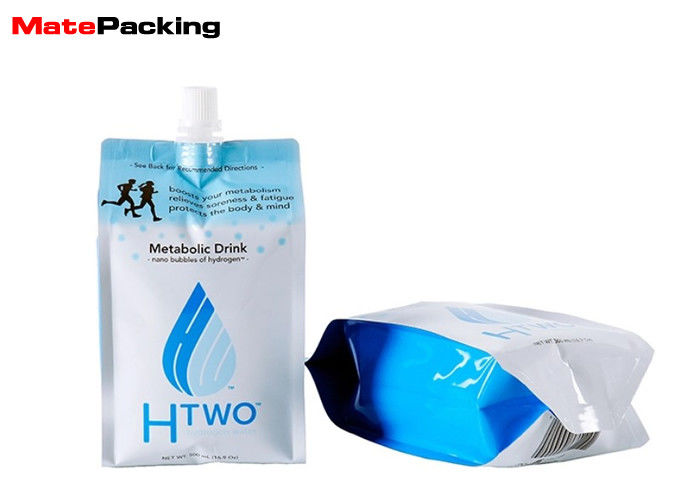 China Aluminum Foil Laminated Liquid Spout Pouch Standing Up Food Grade Custom Size factory