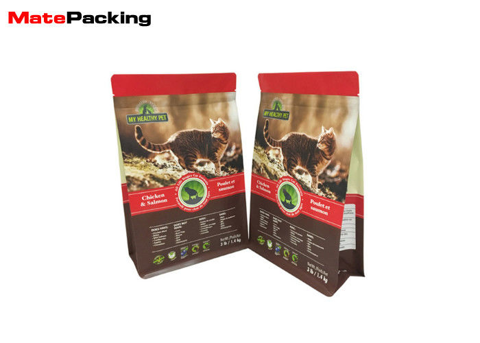 China Pet Custom Food Packaging Bags , Plastic Laminated Cat Food Pouches factory