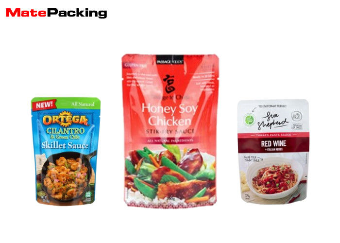 China Mylar Retort Pouch Bag Hot Filling Custom Printing For Cooked Food Packaging factory