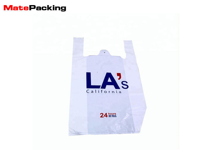 China Shopping Plastic Handle Biodegradable Packaging Bags Custom Design Logo Printing factory
