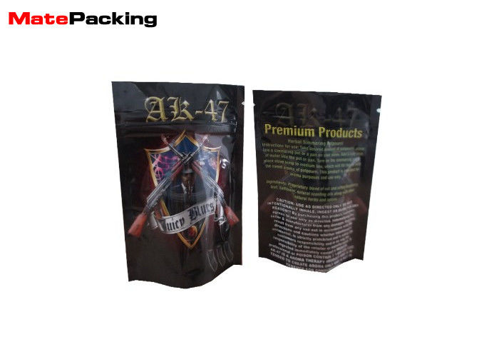 China Stand Up Aluminum Foil Plastic Tobacco Pouch Child Proof Zipper Bags Moisture Proof factory