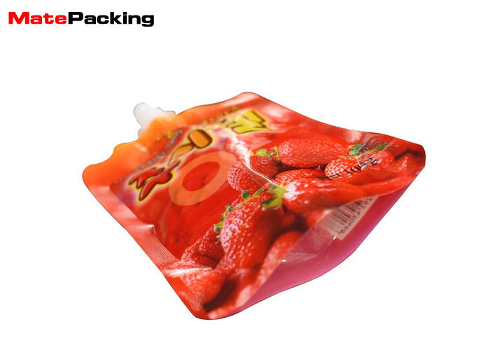 China Foldable Gravure Printing Refillable Squeeze Pouches Top Spout For Liquid factory