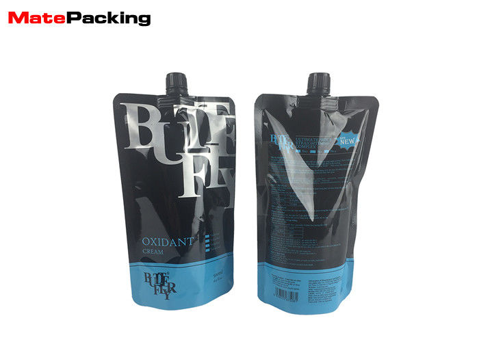China Liquid Spout Doypack Stand Up Pouch Aluminum Foil Bag Gravure Mold Printing With Cap factory