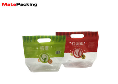 PET / CPP Plastic Food Storage Bags , Laminated Vegetable Plastic Bags