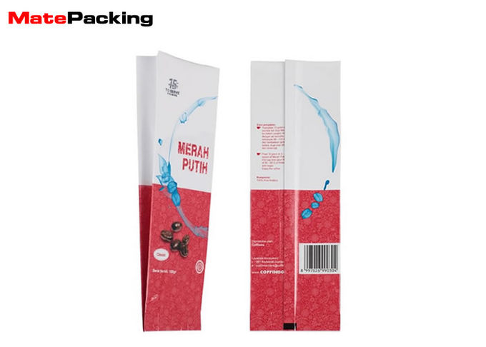 Plastic Side Gusset Aluminum Foil Sample Pouches Bags Customized Size For Coffee