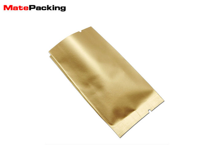 Recyclable 3 Side Seal Pouch , Side Gusset Aluminum Foil Heal Sealable Coffee Bags