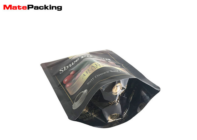 Food Grade Foil Ziplock Pouches , Custom Printed Stand Up Pouches Custom Size